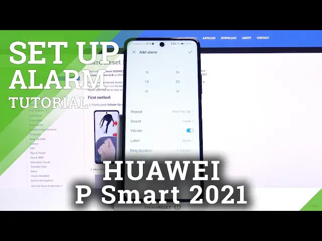 Video thumbnail for Set Up Alarm Clock in HUAWEI P Smart