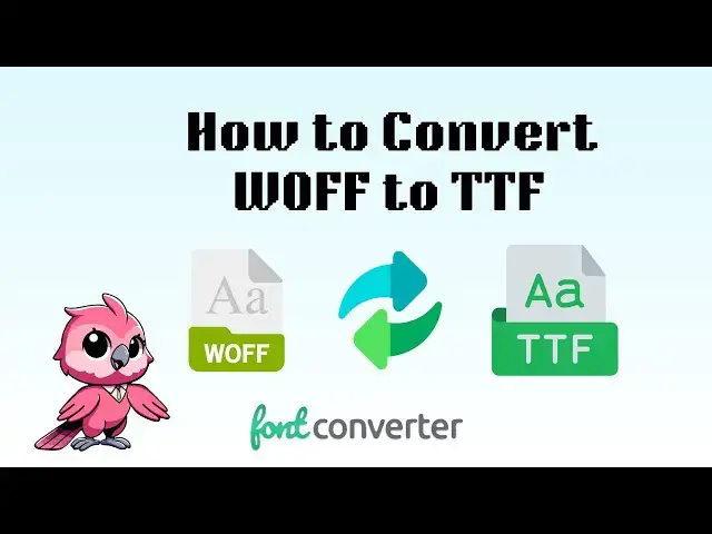 Video thumbnail for How to Convert WOFF to TTF (Simple Guide)