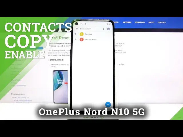 Video thumbnail for How to Copy Contacts in OnePlus Nord N10 5G – Move Phone Numbers