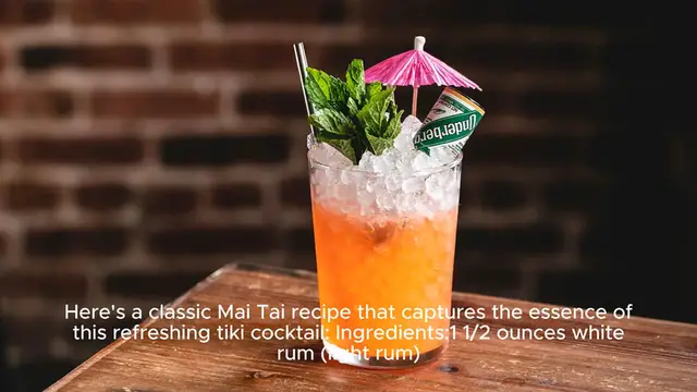 Video thumbnail for Mai tai recipe