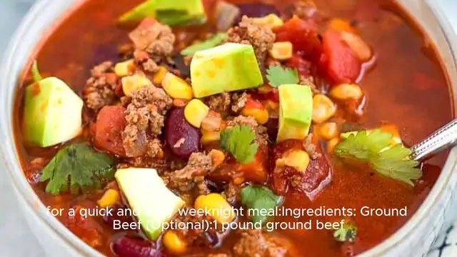 Video thumbnail for Taco soup recipe