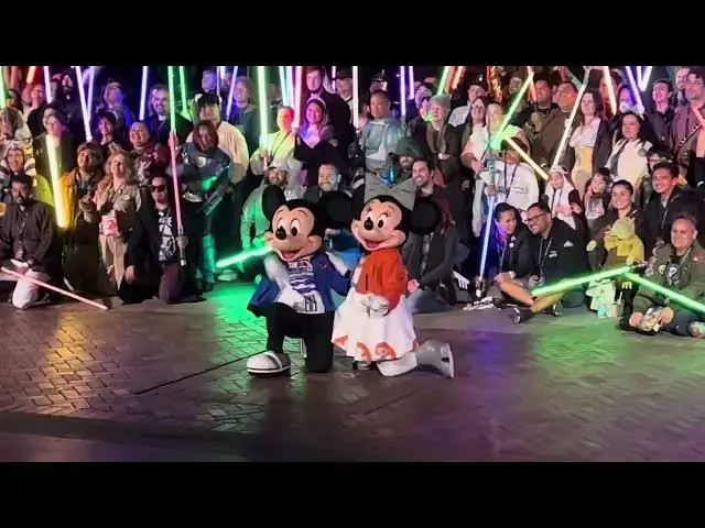 Video thumbnail for Star Wars Nite Cavalcade Lightsaber March🌠#disney #disneychannel #disneyland