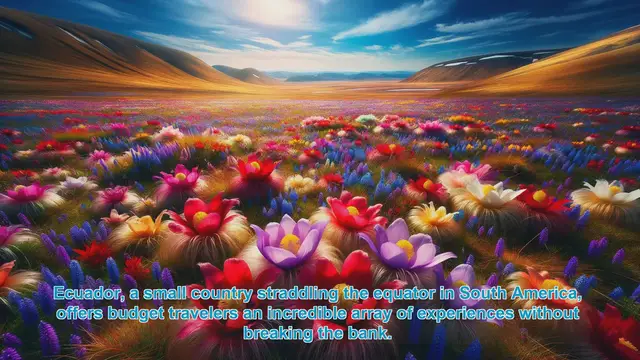 Video thumbnail for Exploring Ecuador on a Budget: Top 10 Affordable Destinations