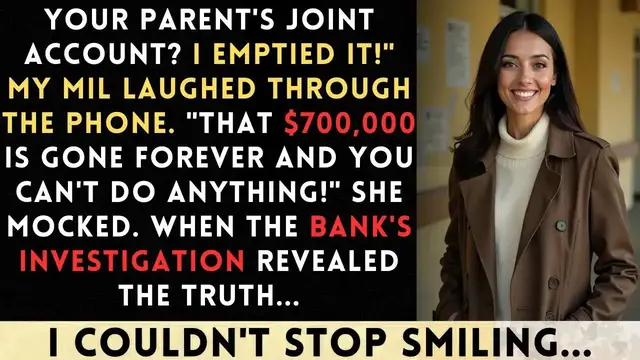 'Video thumbnail for Your Parent's Joint Account Emptied It! My MIL Laughed Through The Phone 'That $700,000 Is Gone...'