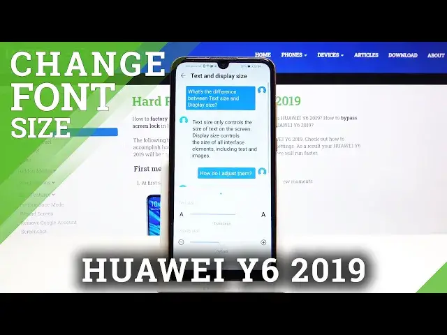 'Video thumbnail for How to Change Font Size & Style in HUAWEI Y6 2019 - Maximize Font Text'