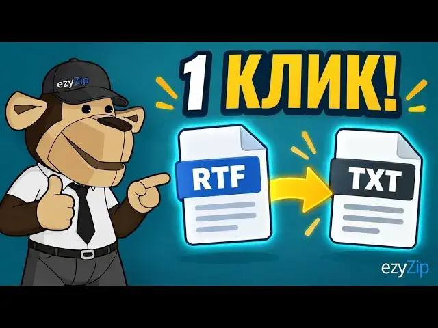 Video thumbnail for 📄 Как конвертировать RTF в TXT онлайн бесплатно | Без установки программ