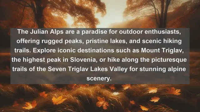 Video thumbnail for Discover Slovenia's Natural Wonders: Top 10 Landscapes to Explore!