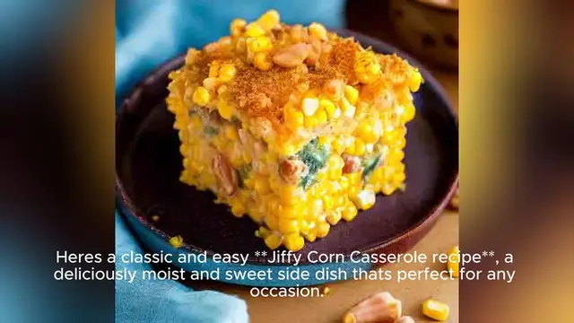 Video thumbnail for jiffy corn casserole recipe