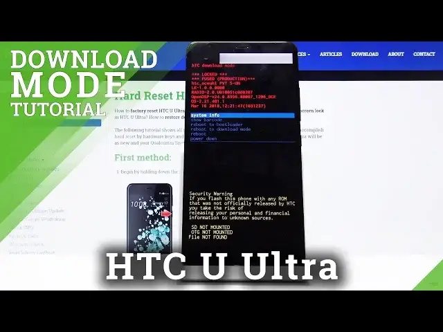 'Video thumbnail for How to Activate Download Mode in HTC U Ultra – Unlock Download Mode'