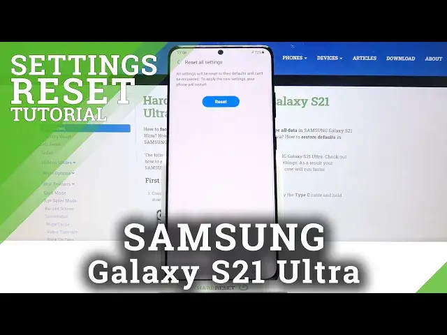 'Video thumbnail for How to Reset Settings in SAMSUNG Galaxy S21 Ultra – Restore Setting Defaults'