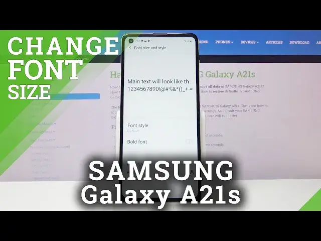 'Video thumbnail for How to Change Font Size in Samsung Galaxy A21s - Personalize Display'