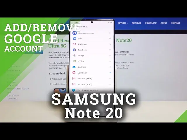 'Video thumbnail for How to Add / Remove Google Account from SAMSUNG Galaxy Note 20 – Sing to Google'