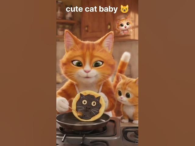 Video thumbnail for Cute Mommy Cat Making Pizza for Her Hungry Baby 🍕🐱 #3dcartoon #aianimation #aicartoon