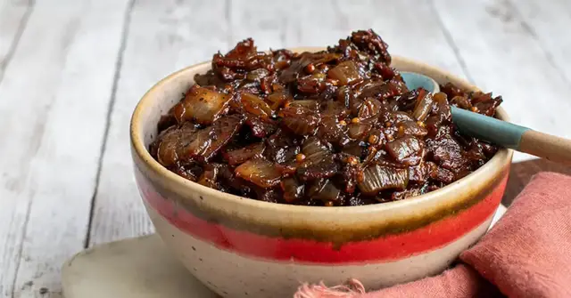 'Video thumbnail for Bacon onion chutney'
