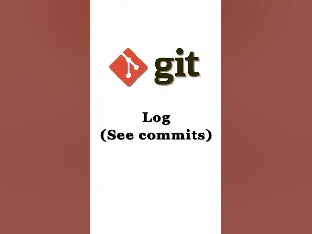 Video thumbnail for Git Log ( See Commits) | Part 2 | Git Commands #shorts #git