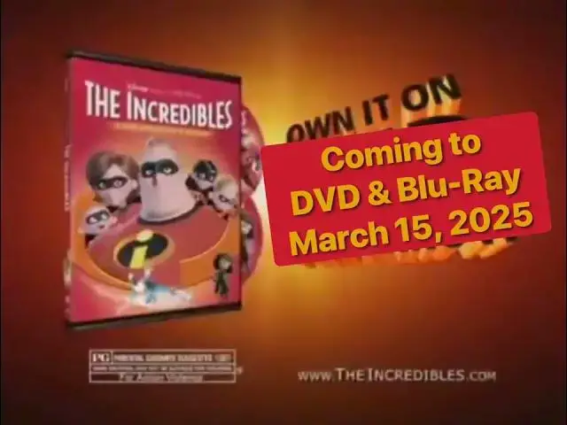 Video thumbnail for The Incredibles (2024) Coming to DVD & Blu-Ray TV Spot