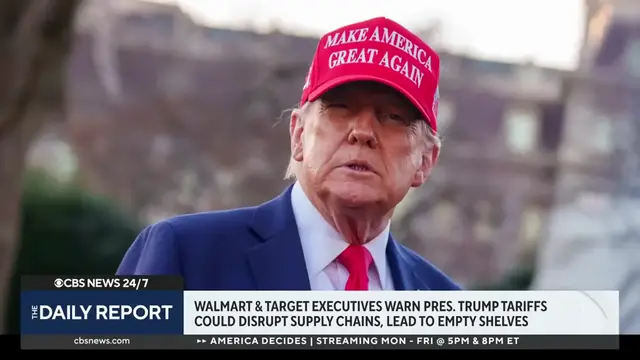 Video thumbnail for Walmart & Target CEOs Warn Trump: Tariffs Will Leave Shelves Empty