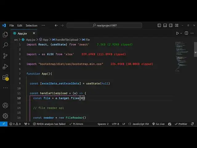 Video thumbnail for React.js SheetJS Example to Read Excel File and Show Data in Bootstrap Table in Browser