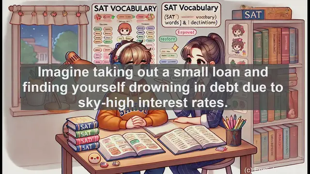 Video thumbnail for 5000 Must Know SAT Vocabulary - SAT Vocab: Understanding 'Usurious' - Protect Yourself from Unfair Lending