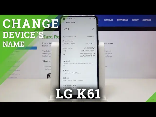'Video thumbnail for How to Change Device Name in LG K61 – Rename Your Device'