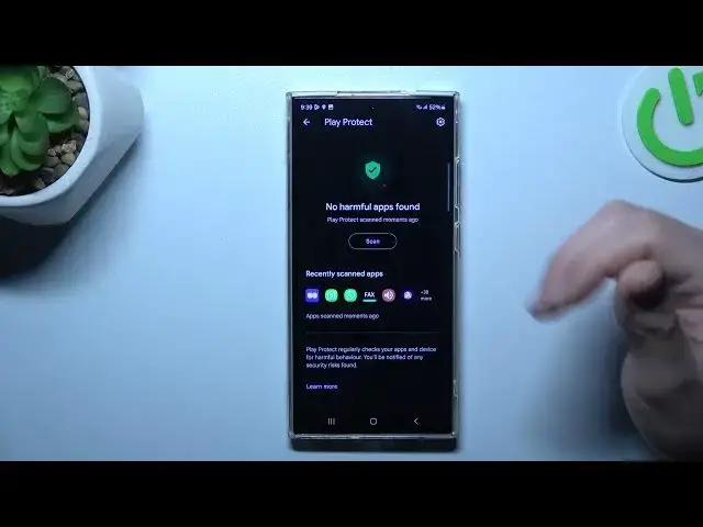 'Video thumbnail for How to Scan SAMSUNG Galaxy S24 Ultra Phone for Harmful Apps - Play Protect Scan'