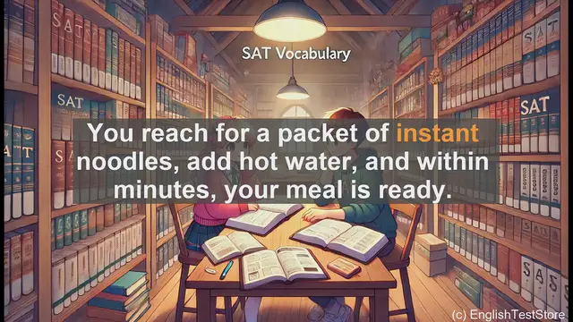 Video thumbnail for 5000 Must Know SAT Vocabulary - SAT Vocabulary: Understanding the Word 'Instant'