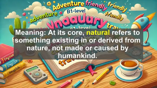 Video thumbnail for 2500 Must Know CEFR B1 Vocabulary - Understanding 'Natural': Authenticity in Language and Life