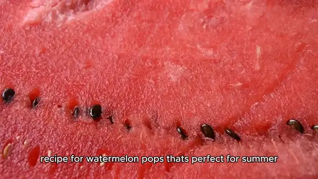 Video thumbnail for Watermelon pops Recipe