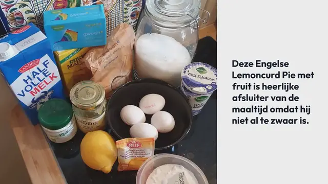 Video thumbnail for Lemoncurd pie een Engels dessert met lemon curd