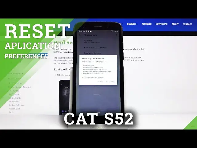 'Video thumbnail for How to Reset App Preferences in CAT S52 - Remove App Customization'