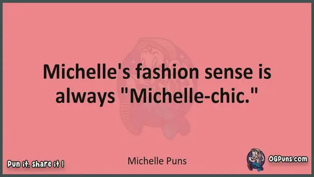 Video thumbnail for Michelle - Jokes, Puns, Wordplays, and Laughter