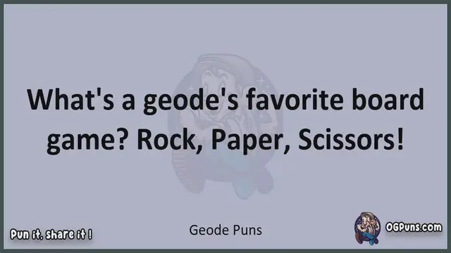 Video thumbnail for Geode - Jokes, Puns, Wordplays, and Laughter