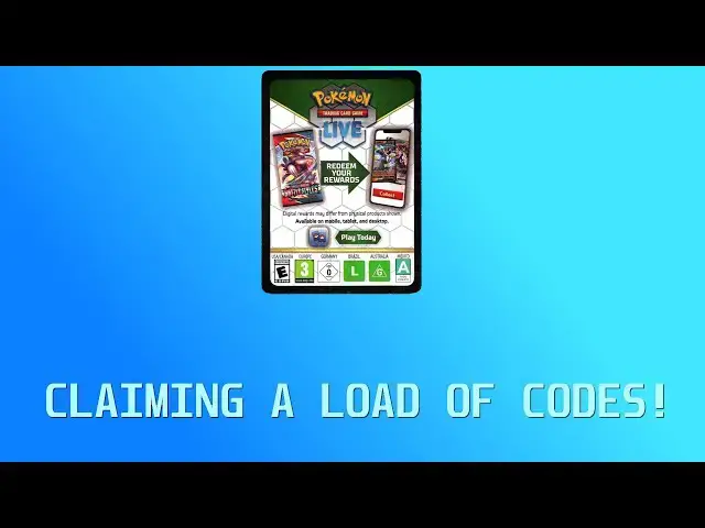 Video thumbnail for Claiming a bunch of pokemon card codes!