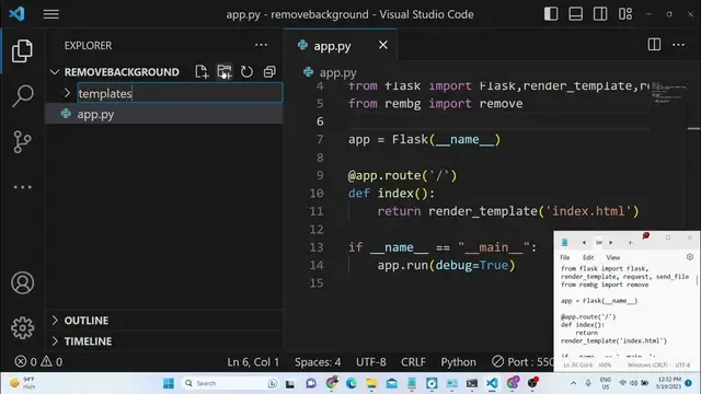 Video thumbnail for Python 3 Flask Project to Remove Background of Multiple Images Using Rembg Library in Browser