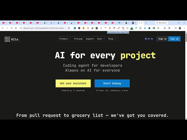 Video thumbnail for This Kilo Code VSCode AI Code Builder is INSANE Builds & Deploy Full Stack Unlimited Apps For FREE