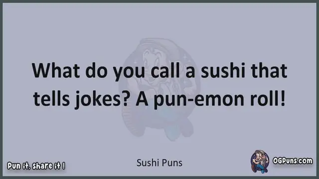 Video thumbnail for Sushi - Jokes, Puns, Wordplays, and Laughter