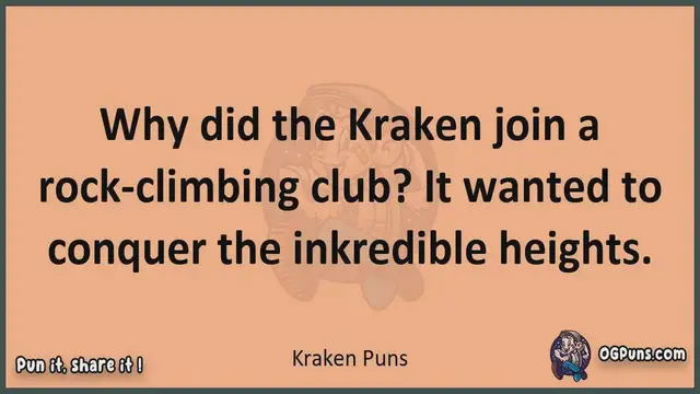 Video thumbnail for Kraken - Jokes, Puns, Wordplays, and Laughter