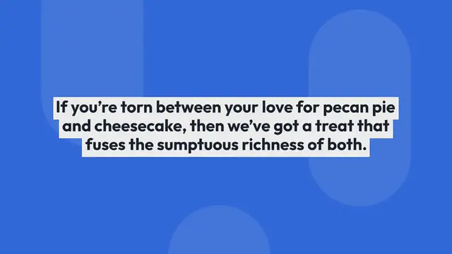 Video thumbnail for How to Make a Pecan Pie Cheesecake