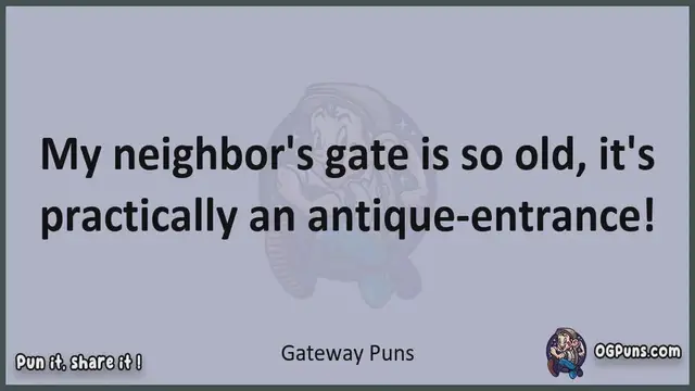 Video thumbnail for Gateway - Jokes, Puns, Wordplays, and Laughter