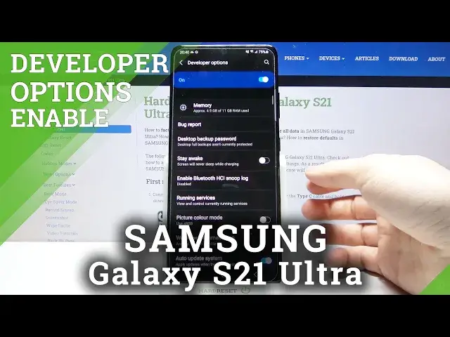 'Video thumbnail for How to Enter Developer Mode in SAMSUNG Galaxy S21 Ultra – Developer Features'