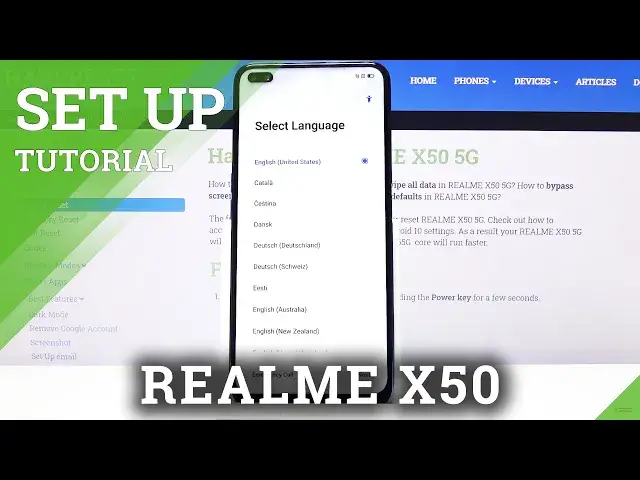 'Video thumbnail for Initial Setup on REALME X50 – Configuration Process'