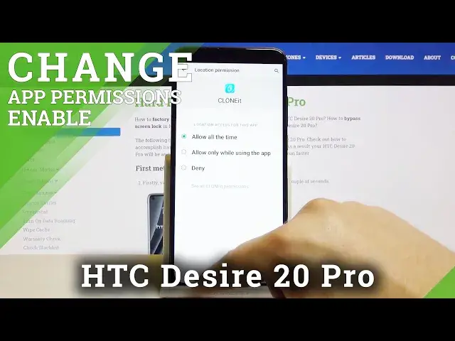'Video thumbnail for How to Find App Permissions Options in HTC Desire 20 Pro - Manage Apps Permissions'