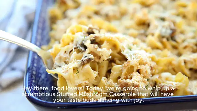 Video thumbnail for Stuffed Mushroom Casserole
