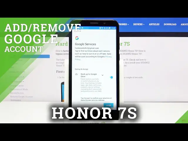 'Video thumbnail for How to Remove Google Account in HUAWEI Honor 7S – Delete Google User'