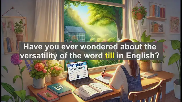 Video thumbnail for 2500 Must Know CEFR B1 Vocabulary - Understanding 'Till': Multiple Uses in English