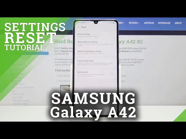 'Video thumbnail for How to Bring Back Default Settings in Samsung Galaxy A42 - Reset Settings'