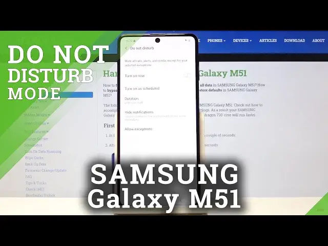 'Video thumbnail for How to Activate Do Not Disturb Mode in SAMSUNG Galaxy M51 – Enable Silent Mode'