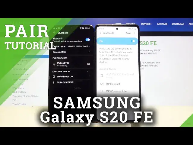 'Video thumbnail for How to Pair Bluetooth Device with SAMSUNG Galaxy S20 FE – Connect using Bluetooth'