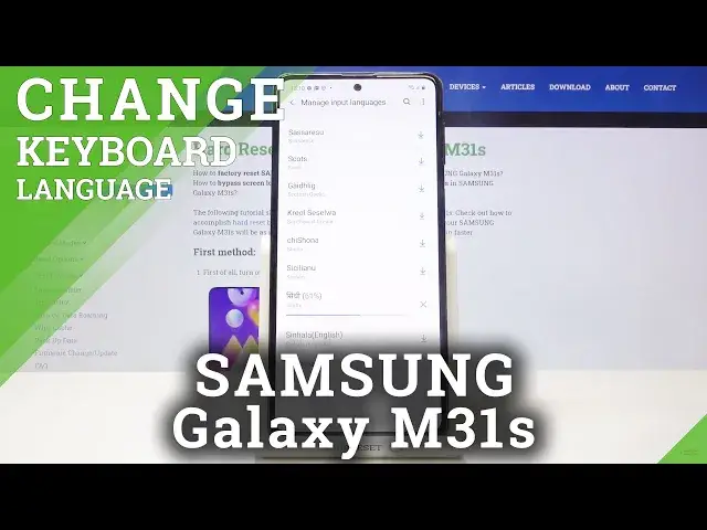 'Video thumbnail for How to Change Keyboard Language in SAMSUNG Galaxy M31s – Keyboard Settings'