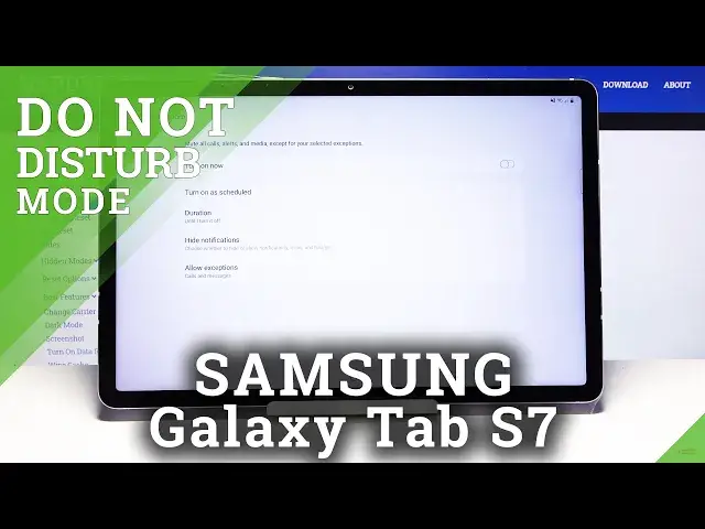 Video thumbnail for DND Mode in Samsung Galaxy Tab S7 – Switch On / Off Do Not Disturb